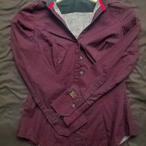 Express dress top button up